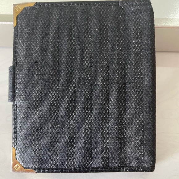 Vintage Fendi Card Case Black Leather - Picture 2 of 9